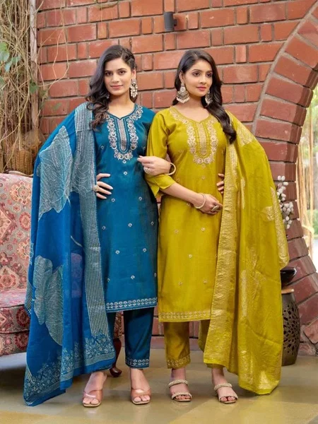 Naisha K 105 Vetican Shimmer Readymade Dress Wholesalers In Delhi